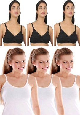 3+3,combo,of,camisoles,&,bras ,online,onlineindia