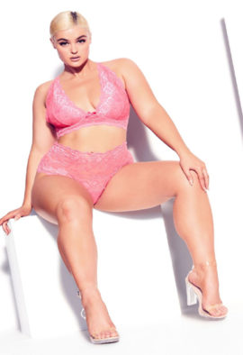 Fox & Royal Womens Larger Size Pink Bralette