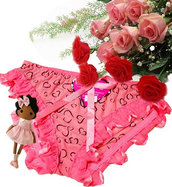 pink colored front bow bridal panty online online india