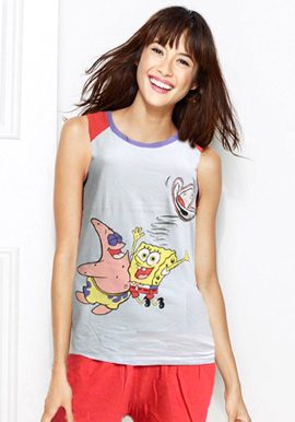 Sylrias Secret cartoon printed short set, loungewear online india, women loungewear,