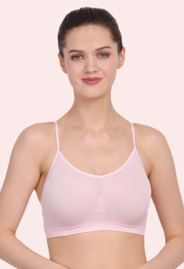 Blush Comfort Light Pink Bra - Non-Padded