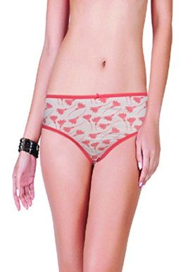 White Red Floral Printed Brief |buy|online|India|