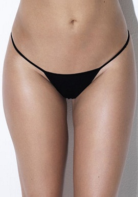 Soft Sexy Plain Black Thong |online|India|
