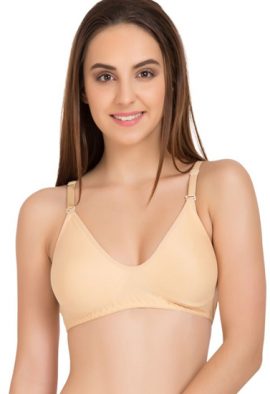 Super Fine Cotton Beige Bra (PK Of 2)