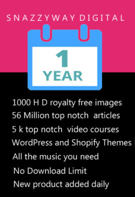 Snazzyway digital membership1 year access