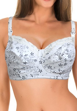 Women's White Printed Soft Everyday Bra |online|India|