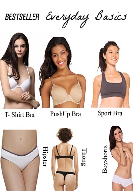 Best Seller Everyday Basics Lingerie Essential Value Pack