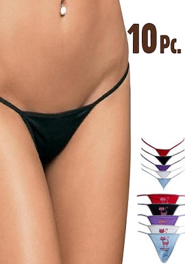 Wholesale 10 Pieces Sexy String Thong Panties Lot