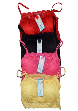 Wholesale Half Cami Bras 4 Piece Lot