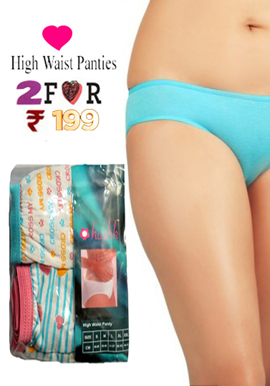 Hushh Women’s Super Cool Soft 4 High Waist Brief