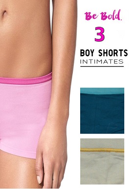 Snazzyway Intimates - 3 Luxury Cotton Boyshorts chnge