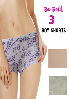 Snazzyway Comfort Cotton 3 Boyshort pack