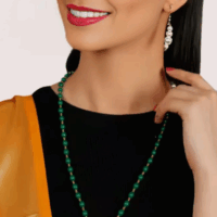 Emerald Sunburst Statement Necklace