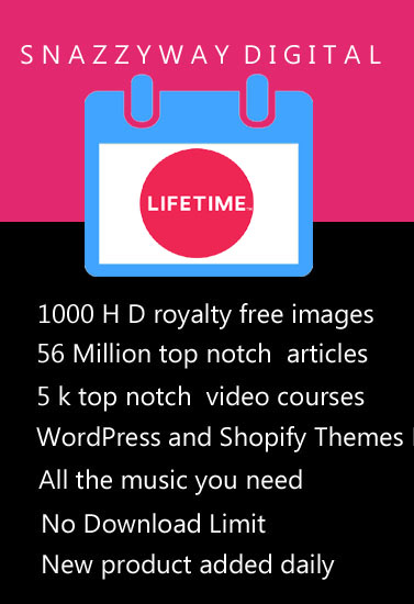 Snazzyway digital membership lifetime access