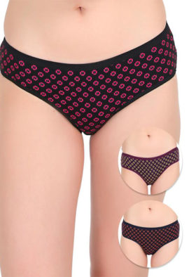 About U Comfy Soft Cotton Hipster Set Of 3