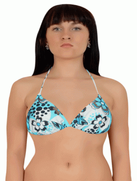 Kangaroos Floral Print Halter Bikini Bra