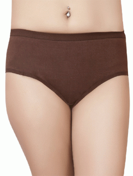 Plain Plus Size Regular Fit Two Panties Set