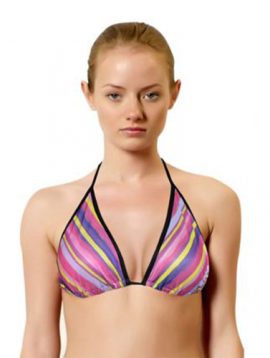 Women’s Sexy Multicolor Strips Bikini Beach BraWomen’s Sexy Multicolor Strips Bikini Beach Bra