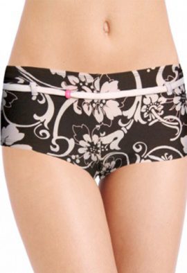 Ann Christine Cozy Retro Print Seaweed Boyshort