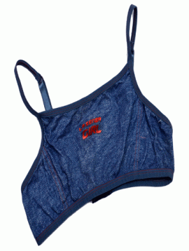 Lasenza Denim Print Kids Bikini Top