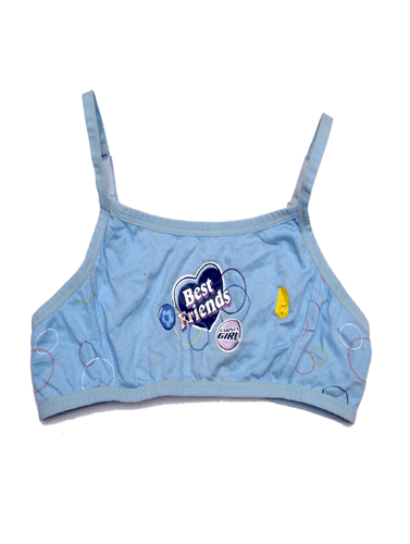 Lasenza Sky Blue Circle Print Kids Bikini Top