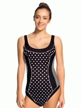 Sunmarine Polka Dot Print One Piece Swimwear