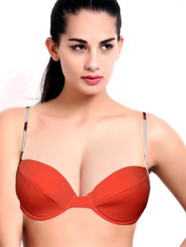 Sensuous Dark Orange Moderno Underwired Bra