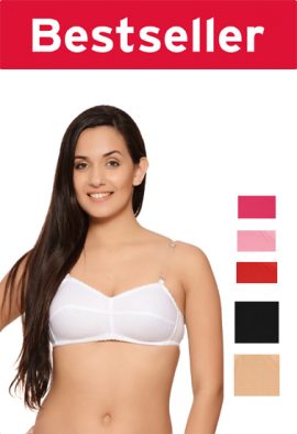 Wholesale Lot Of Six College Girl's Transparent Strap Bras