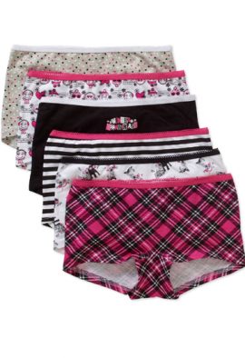 Snazzyway Pack Of 6 Women's Assorted Boyshort Panties