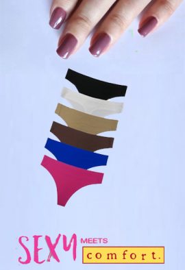 Cotton No Ride-Up Comfort Fitted Thong Pack-6