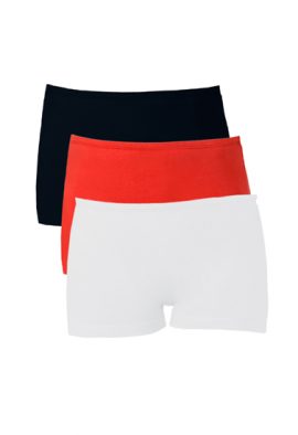 Snazzyway Cotton No Ride-Up Boyshort Panties Pack-3