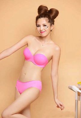 Very Sexy Demi Cup Seamless Push-up Bra Panty Set