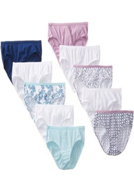 Wholesale Lot 10 Cotton Elastic Waist Hipster Briefs