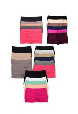 Wholesale Lot 25 Stretchy Cotton Boyshort Panties