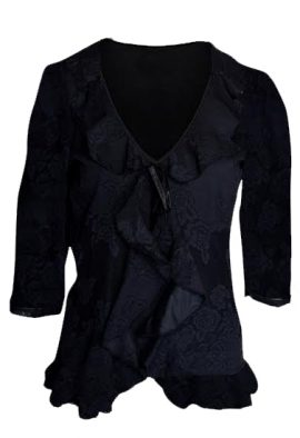 Black Smart Mesh Net Cardigan Shrug