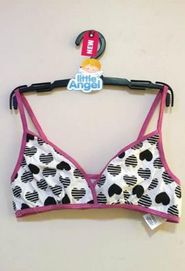 Freespirit Pleasant Heart Print Girls Cami Bra