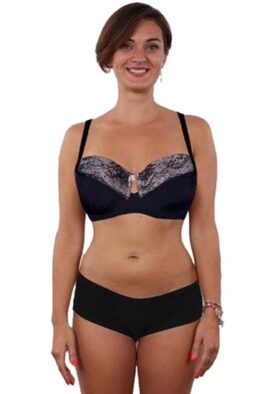 wonderlove Wired Lace Bra Boyshort Lingerie Set