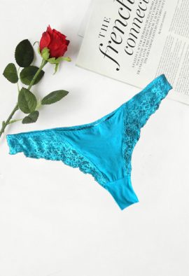 Intimissimi Sky Blue Lace Tanga Thong