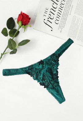 Ladies Thread Embroidery Fancy Thong