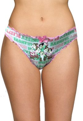 Disney Happy Sleepy Print Trimmed Lace Panty