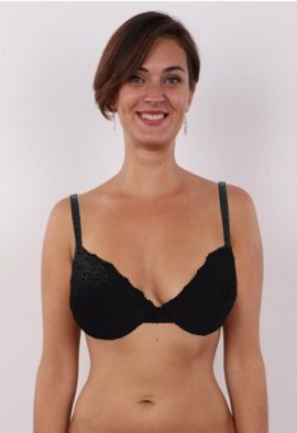 Best Deal-In Extensa Black Fishnet Lace Pushup Underwired Bra. Snazzyway