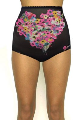 Undiz Stretchy High Waist Shaper Net Lace Brief