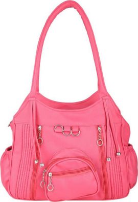 Female Perfect Pink Colored Satchel Handbag
