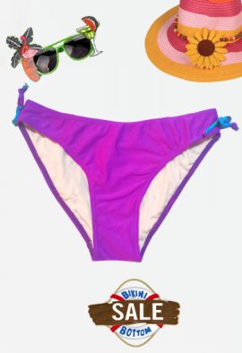 Ladies No Show Purple Bikini Bottom