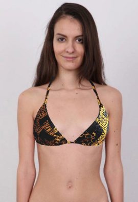 Sensuous Animal Print Halter Beach Bra