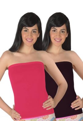 Very Sensual Red & Black Tube Top Set