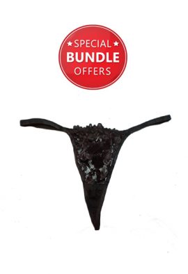 Snazzyway Black Transparent Thong