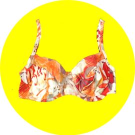 Triumph Full floral Printed Push up Bra