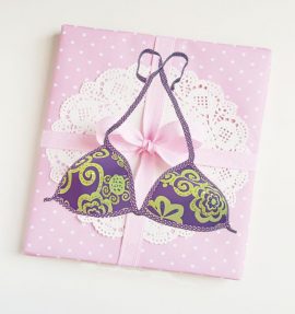 Project Padded Printed Halter Bra