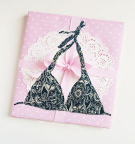 Snazzy Black Printed Removable Padded Halter Bra